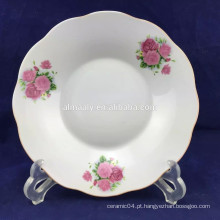 prato de jantar de porcelana de uso doméstico placa de sobremesa chinesa